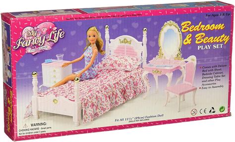 barbie bed set for dolls|full size barbie furniture.